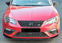 Seat Leon 2013–2020 Front læbesplitter DPT (Cupra, 2017-2020, blank sort) foto 2