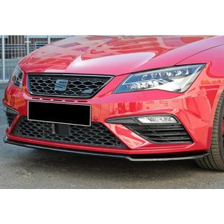 Front læbesplitter DPT (Cupra, 2017-2020, blank sort) foto 1