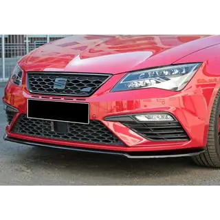 Front læbesplitter DPT (Cupra, 2017-2020, blank sort) foto 1
