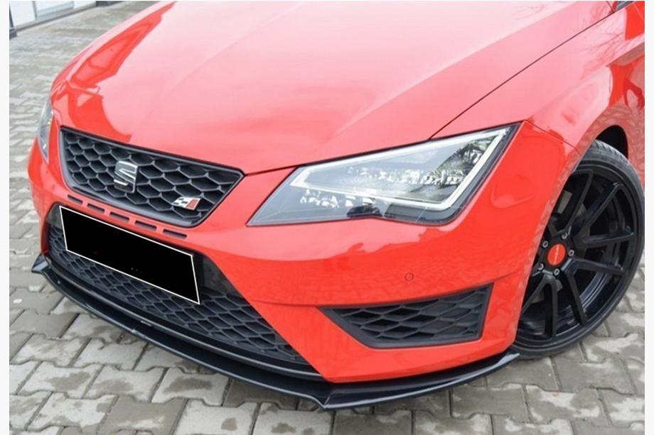 Seat Leon 2013–2020 Frontlæbe DPT (Cupra, 2013-2016, sort højglans) Image