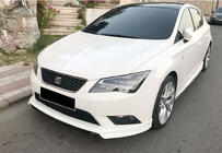 Seat Leon 2013–2020 DPT V-1 front lipspoiler (2013-2016, til lakering) foto 3