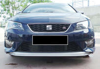 Seat Leon 2013–2020 Front læbespoiler DPT V-2 (2013-2016, blank sort) foto 2