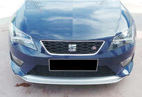 Seat Leon 2013–2020 Front læbespoiler DPT V-2 (2013-2016, blank sort) foto 3