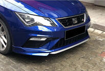 Seat Leon 2013–2020 Frontlipspoiler DPT V-1 (2017-2020, sort højglans) foto 1