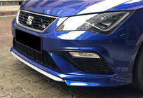 Seat Leon 2013–2020 Frontlipspoiler DPT V-1 (2017-2020, sort højglans) foto 3