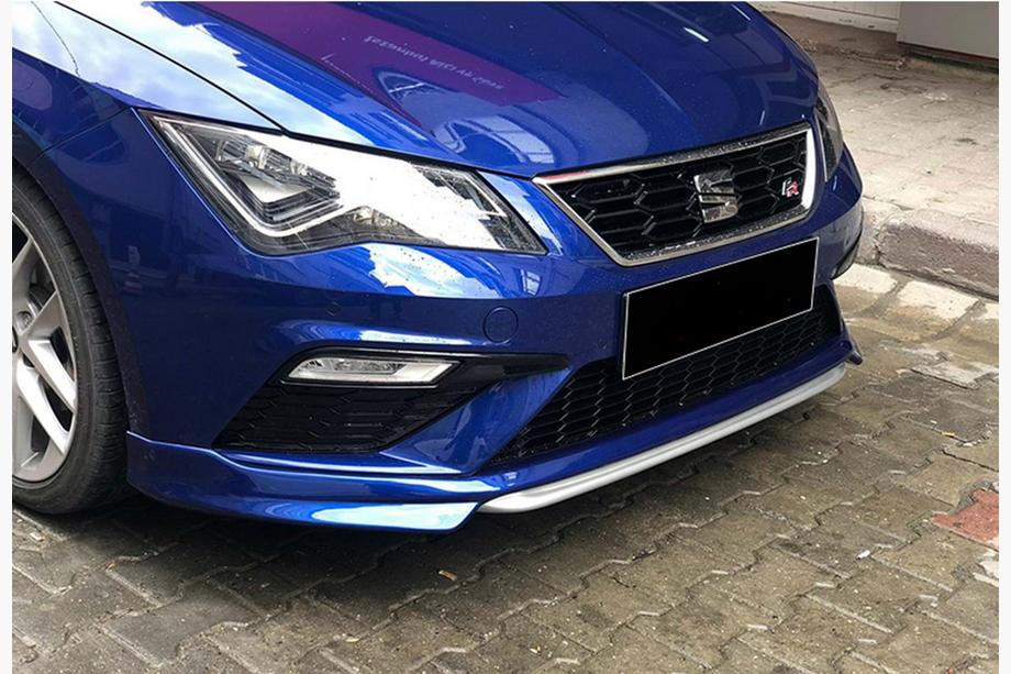 Seat Leon 2013–2020 Frontlipspoiler DPT V-1 (2017-2020, sort højglans) Image