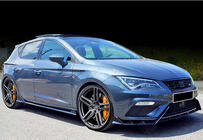 Seat Leon 2013–2020 Front læbespoiler DPT V-3 (2017-2020, blank sort) foto 5