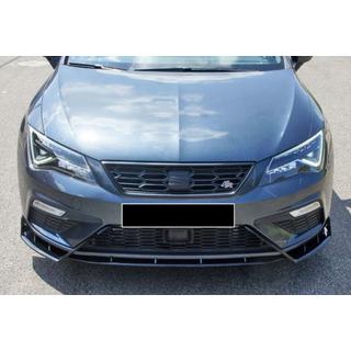 Front læbespoiler DPT V-3 (2017-2020, blank sort) foto 3