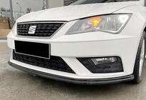 Seat Leon 2013–2020 Front læbespoiler DPT V-4 (2017-2020, sort blank) foto 1