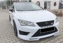 Seat Leon 2013–2020 Front lipspoiler DPT V-5 (2017-2020, blank højglans) foto 4