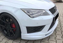 Seat Leon 2013–2020 Front lipspoiler DPT V-5 (2017-2020, blank højglans) foto 3