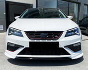 Seat Leon 2013–2020 DPT V-3 front lipspoiler (2013-2016, blank højglans) foto 2