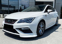 Seat Leon 2013–2020 DPT V-3 front lipspoiler (2013-2016, blank højglans) foto 3