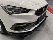 Seat Leon 2020– Front læbesplitter DPT V-2 (blank sort) foto 2
