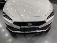 Seat Leon 2020– Front læbesplitter DPT V-2 (blank sort) foto 3