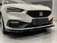 Seat Leon 2020– Front læbesplitter DPT V-2 (blank sort) foto 4