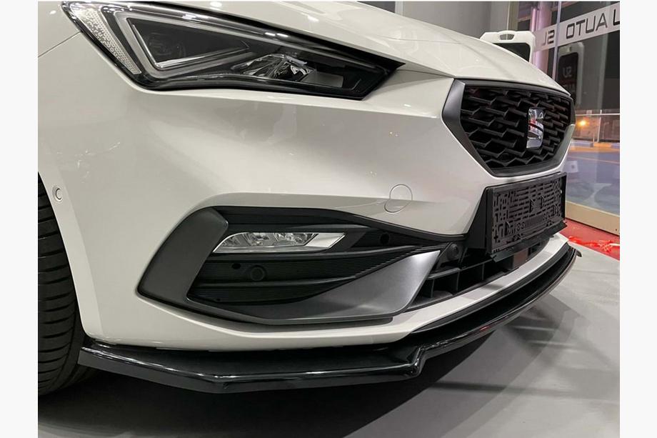 Seat Leon 2020– Front læbesplitter DPT V-2 (blank sort) Image