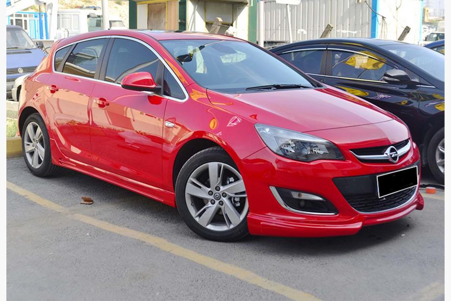 Opel Astra J 2009–2015 Front lip-spoilerlæbe DPT V-3 (klar til lakering) Foto 1