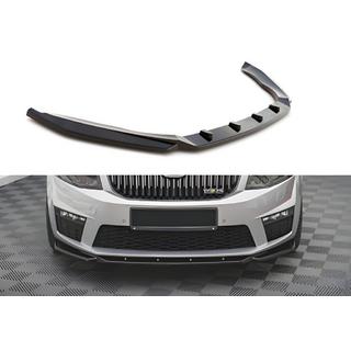 Front læbe DPT V-2 (til RS, 2013-2017, højglans sort) Skoda Octavia III A7 2013–2019 foto 1