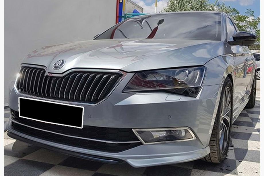 Skoda Superb 2015–2024 Front lipspoiler DPT V-1 (2015-2020, blank højglans) Image