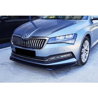 Frontlæbe til kofanger DPT V-3 (2015-2020, blank sort) Skoda Superb 2015–2024 foto 1