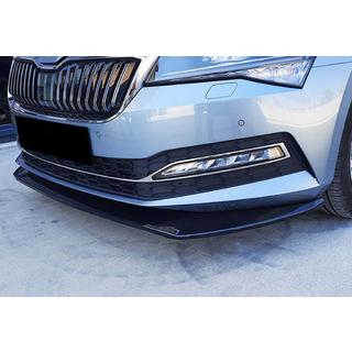 Frontlæbe til kofanger DPT V-3 (2015-2020, blank sort) Skoda Superb 2015–2024 foto 3