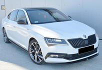 Skoda Superb 2015–2024 Front læbespoiler til kofanger DPT V-4 (2015-2020, sort højglans) foto 1