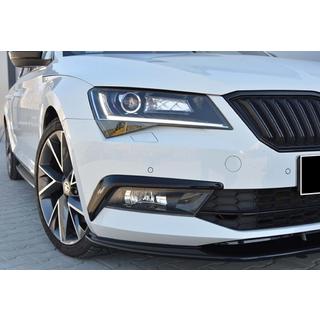 Front læbespoiler til kofanger DPT V-4 (2015-2020, sort højglans) Skoda Superb 2015–2024 foto 2
