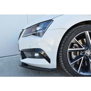 Front læbespoiler til kofanger DPT V-4 (2015-2020, sort højglans) Skoda Superb 2015–2024 foto 3
