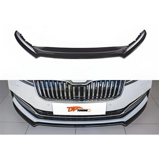 Front læbe spoiler DPT V-4 (2021-, blank sort) Skoda Superb 2015–2024 foto 1