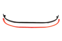 Universal front lip spoiler DPT Red (ABS, blank højglans) foto 5