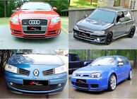 Universal front lip DPT V-6 (ABS, blank højglans) foto 1