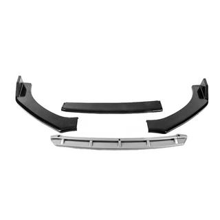 Universal front lip-spoiler DPT Black V-2 (ABS, blank sort/grå) foto 4