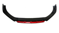Universal front læbe til kofanger DPT Red V-2 (ABS, blank sort) foto 1