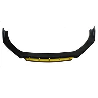 Universal front lipspoiler DPT Yellow V-2 (ABS, sort højglans)