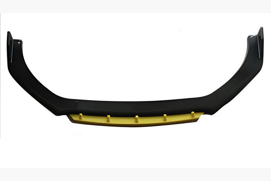 Universal front lipspoiler DPT Yellow V-2 (ABS, sort højglans) Image