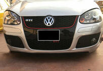 Volkswagen Golf 5 2003–2009 DPT V-2 frontlip (til GTI, sort højglans) foto 1