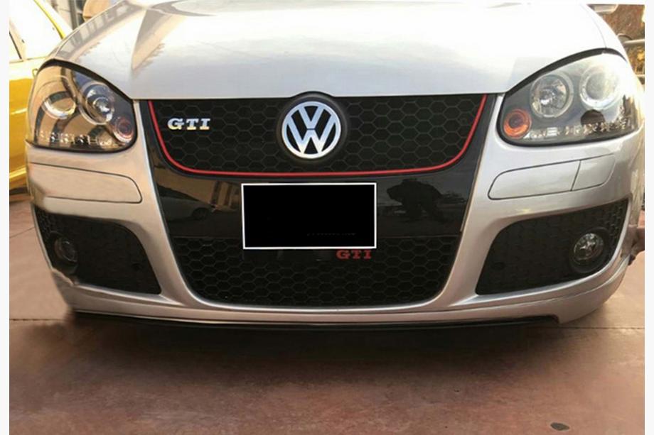 Volkswagen Golf 5 2003–2009 DPT V-2 frontlip (til GTI, sort højglans) Image