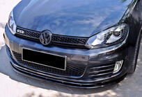 Volkswagen Golf 6 2008–2014 DPT V-2 frontlip (til GTI, sort højglans) foto 1