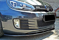 Volkswagen Golf 6 2008–2014 DPT V-2 frontlip (til GTI, sort højglans) foto 4
