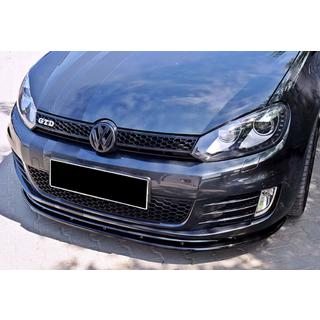 DPT V-2 frontlip (til GTI, sort højglans) Volkswagen Golf 6 2008–2014 foto 1