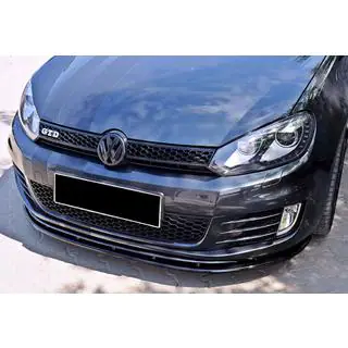 DPT V-2 frontlip (til GTI, sort højglans) Volkswagen Golf 6 2008–2014 foto 1