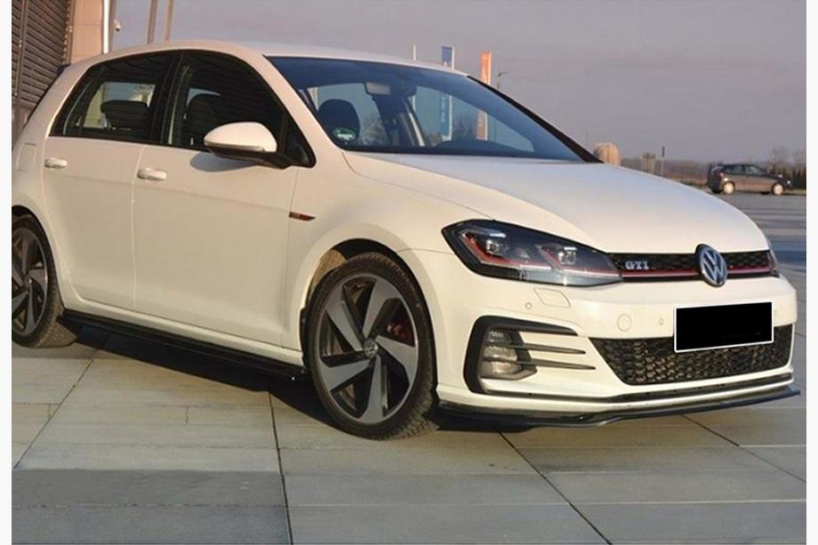 Volkswagen Golf 7/E-Golf 2012–2020 Front læbespoiler DPT V-2 (til GTI, 2017-2019, blank sort) Foto 2
