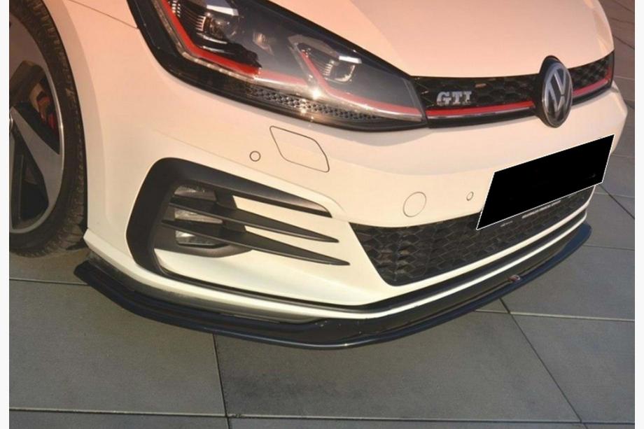 Volkswagen Golf 7/E-Golf 2012–2020 Front læbespoiler DPT V-2 (til GTI, 2017-2019, blank sort) Foto 3