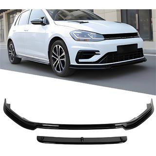 DPT V-5 frontlip (til R / R-Line HB, 2017-2019, sort blank) Volkswagen Golf 7/E-Golf 2012–2020