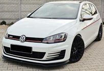 Volkswagen Golf 7/E-Golf 2012–2020 Front læbespoiler DPT V-2 (til GTI, 2012-2017, blank sort) foto 2
