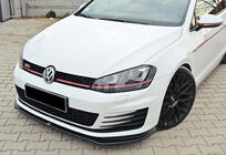 Volkswagen Golf 7/E-Golf 2012–2020 Front læbespoiler DPT V-2 (til GTI, 2012-2017, blank sort) foto 5