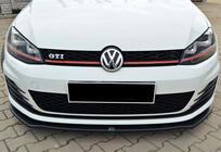Volkswagen Golf 7/E-Golf 2012–2020 Front læbespoiler DPT V-2 (til GTI, 2012-2017, blank sort) foto 3