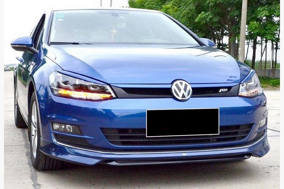 Volkswagen Golf 7/E-Golf 2012–2020 Forreste læbespoiler DPT V-1 (til original kofanger, 2012-2017, til lakering) Image