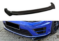 Volkswagen Golf 7/E-Golf 2012–2020 DPT V-2 front læbespoiler (til R / R-Line HB, 2012-2017, blank sort) foto 4